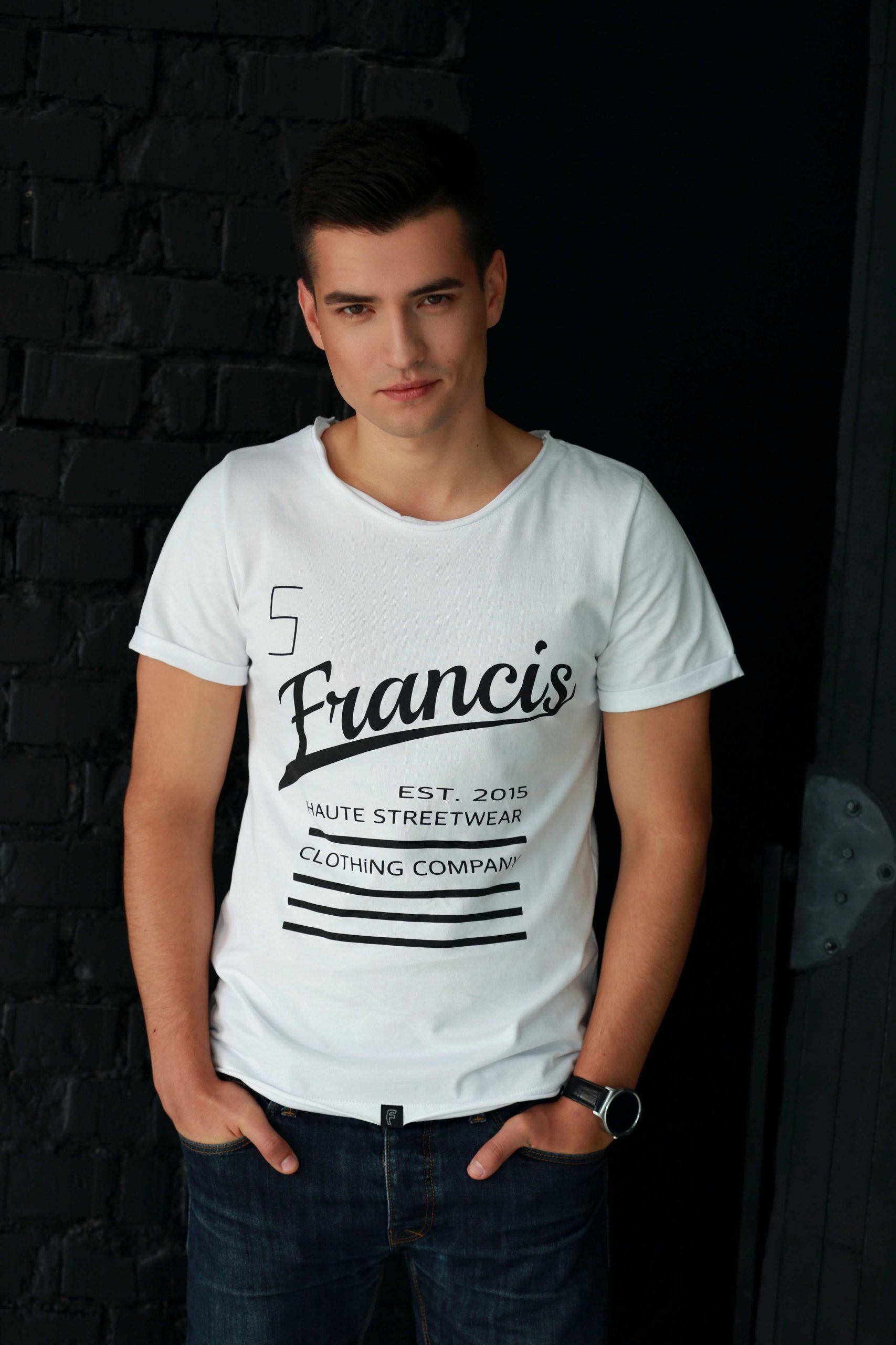 Sobriquette ik heb nodig timer Heren T-shirt wit - Fifth & Francis - casual kleding voor heren
